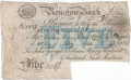 English Provincial Banks 5 Pounds, 31. 5.1854